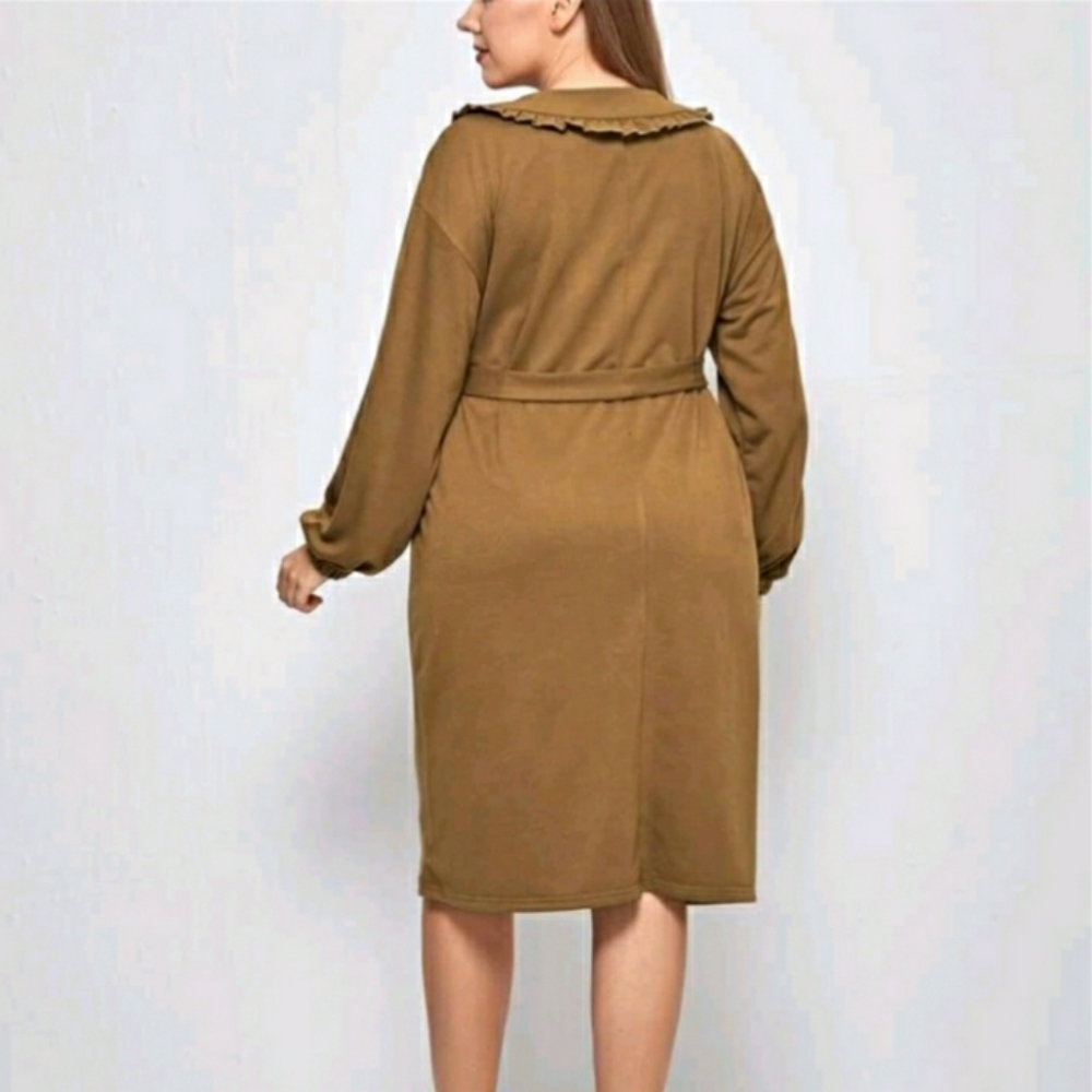 #36 Brand New Plus Belted Dress - Picture 3 of 8
